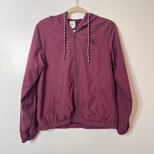 Vans Kastle III Prune Lightweight Zip Up Windbreaker Jacket M